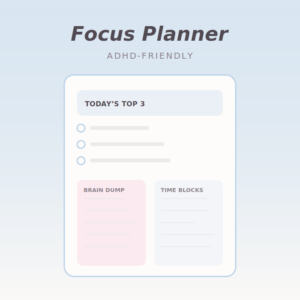 ADHD Focus Planner